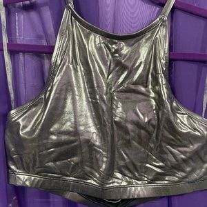 💔SOLD💔 Forever 21 Silver Halter Top